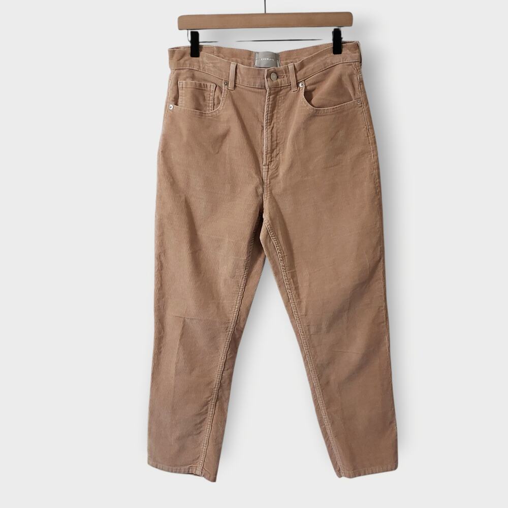 Everlane‎ Baby Cord Cheeky Crop Pant Tan Sz 31 Fall Neutral Minimalist Casual